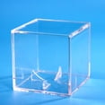thumbnail image 1 of Cheers.US Baseball Display Case Holder Transparent Storage Durable Cube Clear Square Baseball Show Box Sports Supplies Fits Official Size Ball, 1 of 5