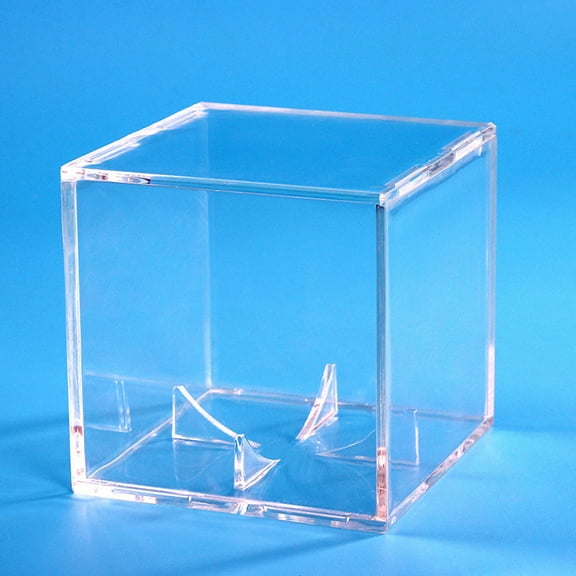 Cheers.US Baseball Display Case Holder Transparent Storage Durable Cube Clear Square Baseball Show Box Sports Supplies Fits Official Size Ball