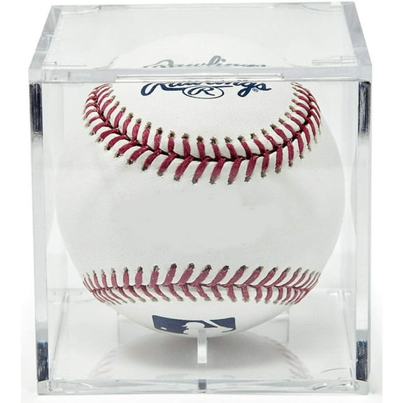 Cheers.US Baseball Display Case UV Protected Acrylic Cube Baseball Holder Square Clear Box Memorabilia Display Storage Sports Official Baseball Autograph Display Case Fits Official Size Ball