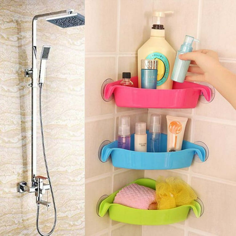 Cheers US Shower Corner Shelf Caddy Shower Organizer Corner No Drill Shower  Storage Rust Proof Bathroom Corner Wall Shelf Shampoo Holder 