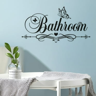 Gobestart Bathroom Home Decor Wall Sticker Decal Bedroom Door Vinyl Art ...