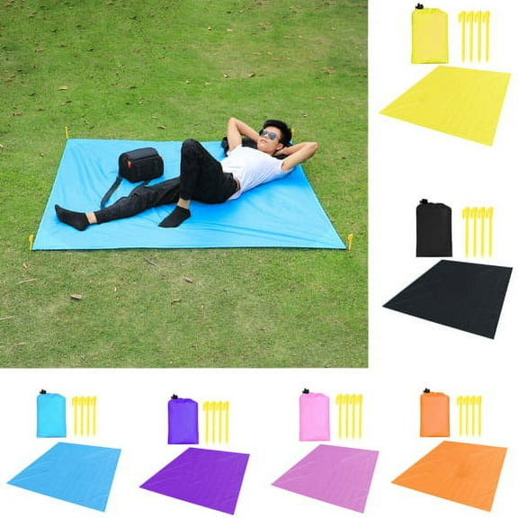 Cheers.US Beach Blanket Sand Proof Beach Mat Outdoor Picnic Mat for Travel, Camping, Hiking