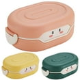 thumbnail image 1 of Cheers.US Bento Lunch Box for Adults, Lunch Container for Kids 2 Compartment Food Storage Lunch Box Microwave Dishwasher Safe, BPA Free, 1 of 7