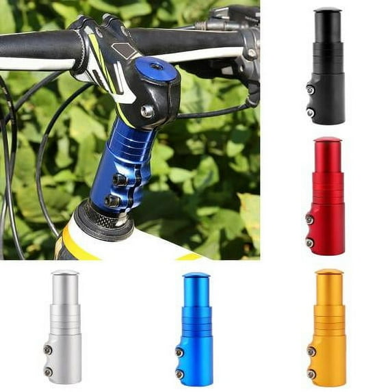 Cheers.US Bicycle Fork Stem Extender Handlebar Neck Wear Resistant Aluminium Alloy Stem Riser Suitable for Mountain Bike, Road Bike with Spanner