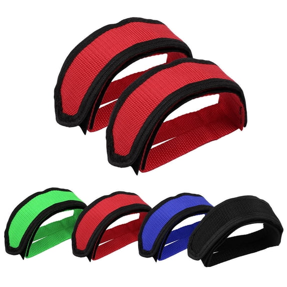 Cheers.US Bike Pedal Straps Pedal Toe Clips Straps Tape for Fixed Gear Bike Adjustable Bicycle Pedal Resistance Band