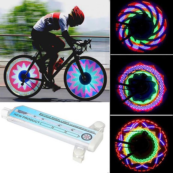 Cheers.US Bike Wheel Lights, LED Waterproof Bicycle Spoke Tire Light with 32-LED and 32pcs Changes Patterns Bicycle Rim Lights for Mountain Bike/Road Bikes/BMX Bike/Hybrid Bike/Folding Bike