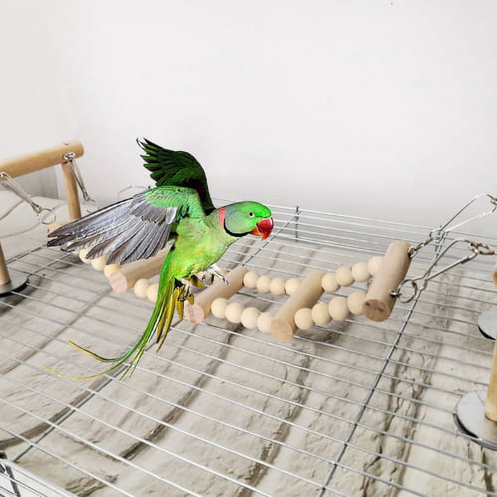 Curated visual reference: Picture Idea: Cheers Us Bird Parrot Toys Wood Chewing Toy Bird Cage