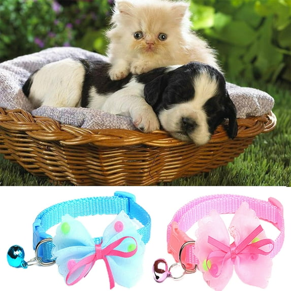 Cheers.US Bow collar cross border pet bell cat little dog collar pet jewelry cat collar
