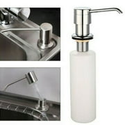 Cheers US Built in Sink Soap Dispenser or Lotion Dispenser for Kitchen Sink Brushed Nickel Kitchen Sink Soap Dispenser Bar Sink Soap Dispenser with Bottle