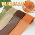 thumbnail image 1 of Cheers.US Burlap Wired Ribbon Rolls, Wrapping Burlap Ribbon Natural Orange Brown Olive Green Jute, for Christmas Crafts Decoration Wedding Floral Bows Trims Craft-196.85" x 2.36"&nbsp;, 1 of 7