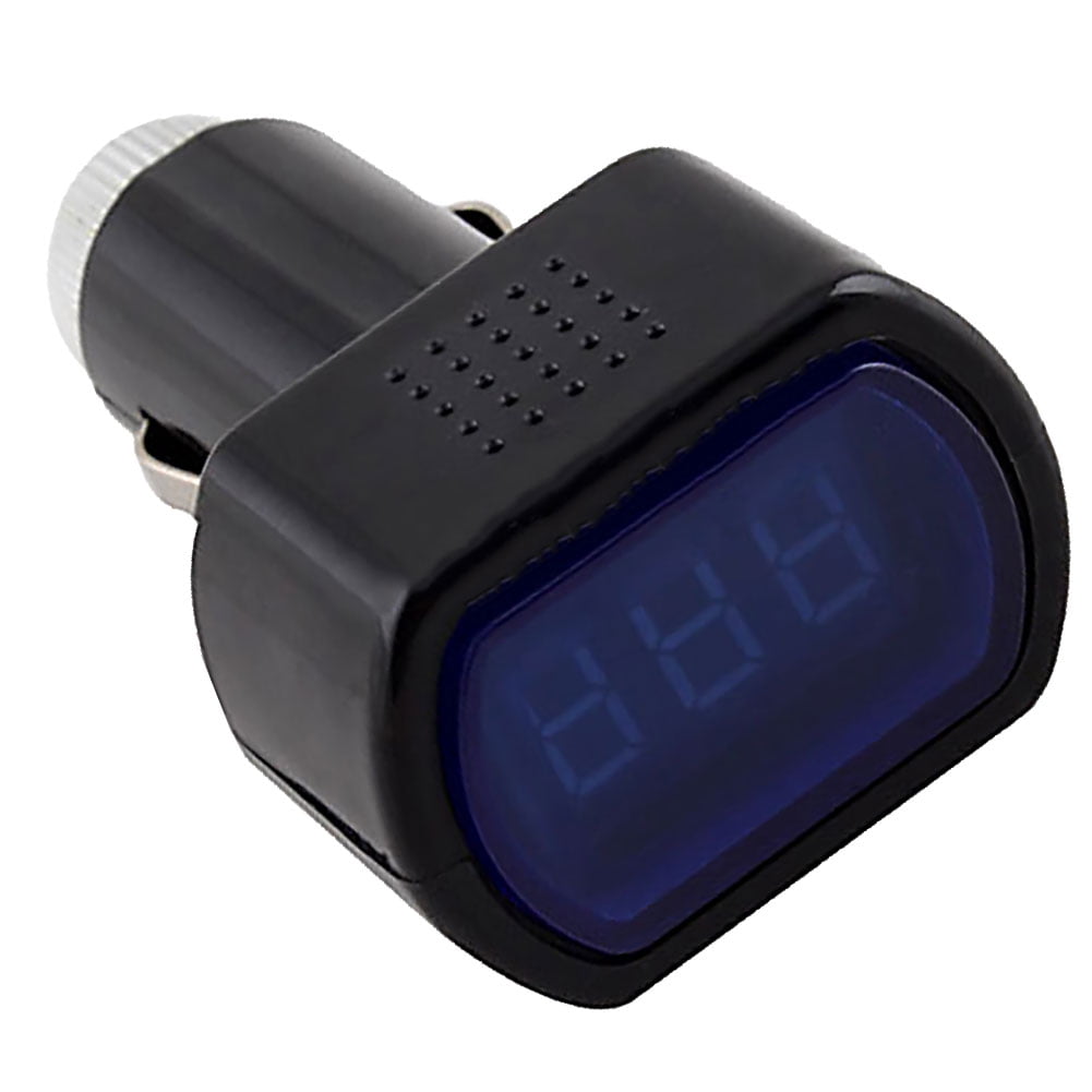 cigarette lighter volt gauge Car LED Digital Voltmeter, DC 12V/24V Voltage Meter, Gaug coded voltage level scale Universal compatibility with 12vDC power sources Ideal for car 3 in 1 Cigarette Lighter