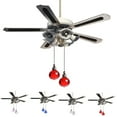 thumbnail image 1 of Cheers.US Ceiling Fan Pull Chain, Clear Diameter Crystal Ball Fan Pull Chain, Fan Pulls with Connector Ceiling Fan Pull Chain Ornaments Lighting Accessories-21.46", 1 of 7