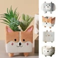 thumbnail image 1 of Cheers.US Ceramic Flower Pots Garden Fence Balcony Plant Pot Planter Decor, 1 of 7