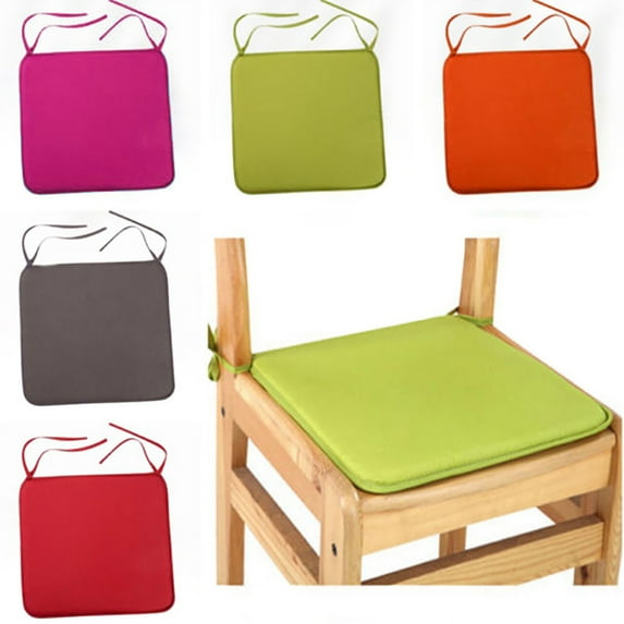 Cheers.US Chair Pads and Seat Cushions with Ties Non Slip Comfortable and Soft for Indoor, Dining Living Room, Kitchen, Office Chair, Den, Travel, Washable