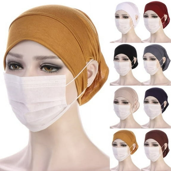 Cheers.US Chemo Beanie Headscarf Headwear Chemo Hat Beanie Scarf Head Wrap Sleep Turban for Cancer/Hair Loss