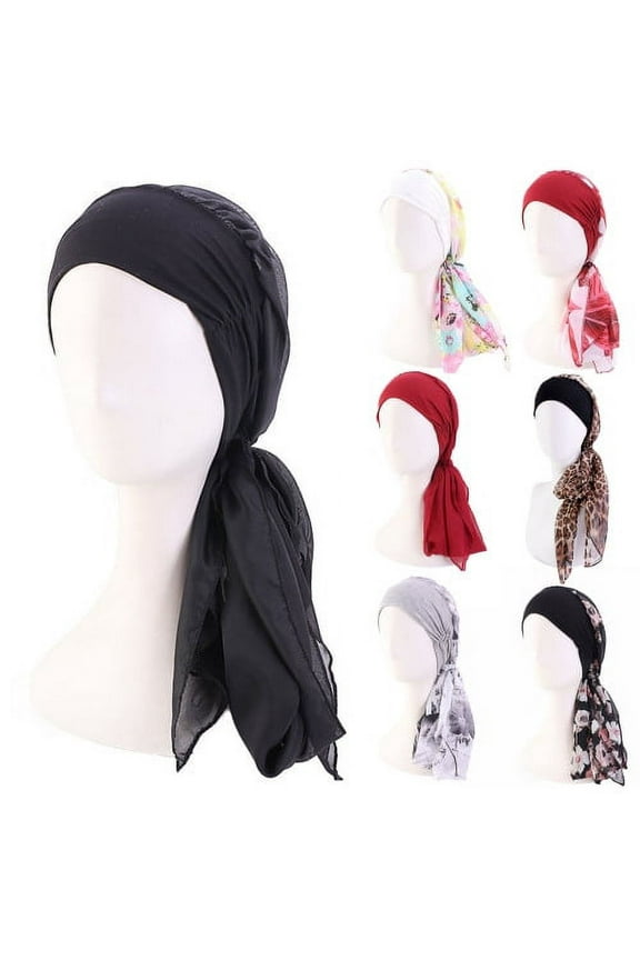 Chemo Headwear Turbans for Women Long Hair Head Scarf Headwraps Cancer Hats