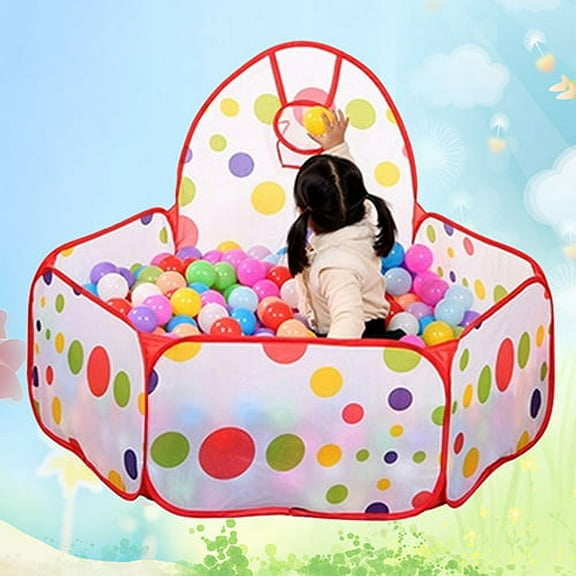 Cheers.US Children Kids Ocean Ball Pit Pool Game Play Hoop Indoor Outdoor Ball Toy Tent Made From Extra-Sturdy Material for a Longer Life