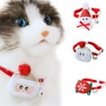 thumbnail image 1 of Cheers.US Christmas Cat Collar Flower,Dog Collars Charms Pet Xmas Accessories Element Dress-up Skin Friendly Festival Decoration Pet Collar with Bell Pet Accessories, 1 of 7