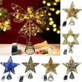 thumbnail image 1 of Cheers.US Christmas Tree Topper LED Lighted Star Tree Topper, Star Treetop Decorations for Christmas Tree Xmas Home Party Holiday Decor, 1 of 7