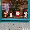 thumbnail image 1 of Cheers.US Christmas Window Clings Holiday Decorations Decal Stickers, Xmas Window Stickers Decal Xmas Snowflake Window Sticker - Santa Claus Snowman Window Decals for Christmas Party, 1 of 7