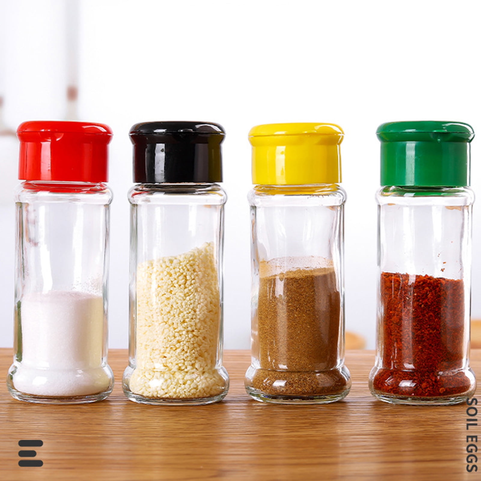 Clear Plastic Spice Empty Spice Bottles Bulk Plastic Spice Jars
