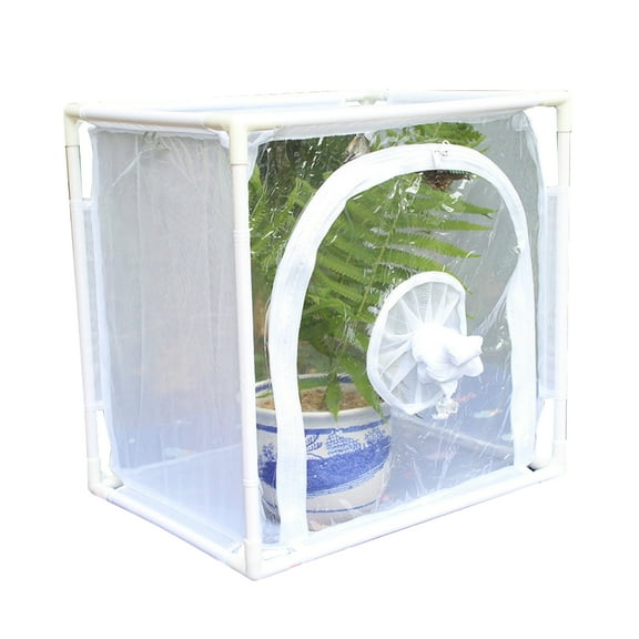 Cheers.US Collapsible Heavy Duty Monarch Butterfly Habitat, Outdoor Insect Mesh Cage with Zipper Protection