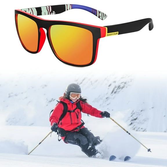 Cheers.US Comfortable Polarized Glasses Anti-fog Eye Protective Sports Cycling Polarized Sunglasses Men and Women for Driving Outdoor Ski