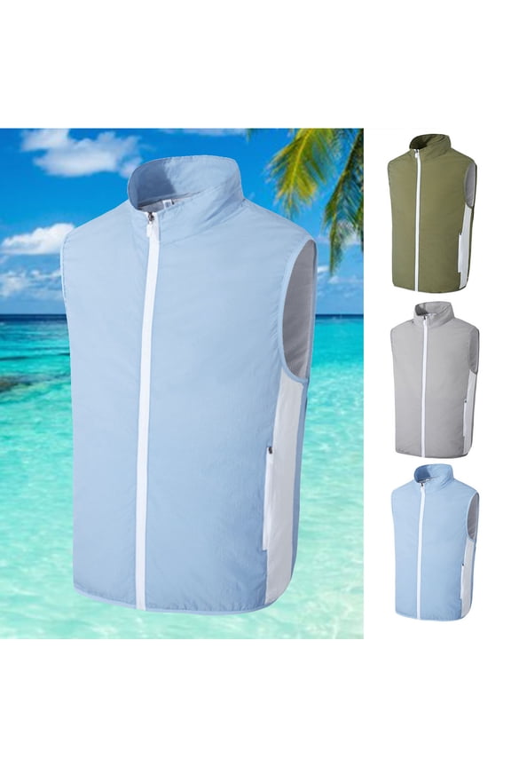 Cool Vest Wearable Cooling Fan Vest Air-conditioned Clothes Evaporative Cooling Construstion Vest for Working,Fishing,Hiking