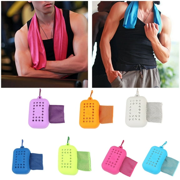Cheers.US Cooling Towel, Ice Towel, Soft Breathable Chilly Towel, Polyester Towel for Yoga, Sport, Running, Gym, Workout,Camping, Fitness, Workout & More Activities