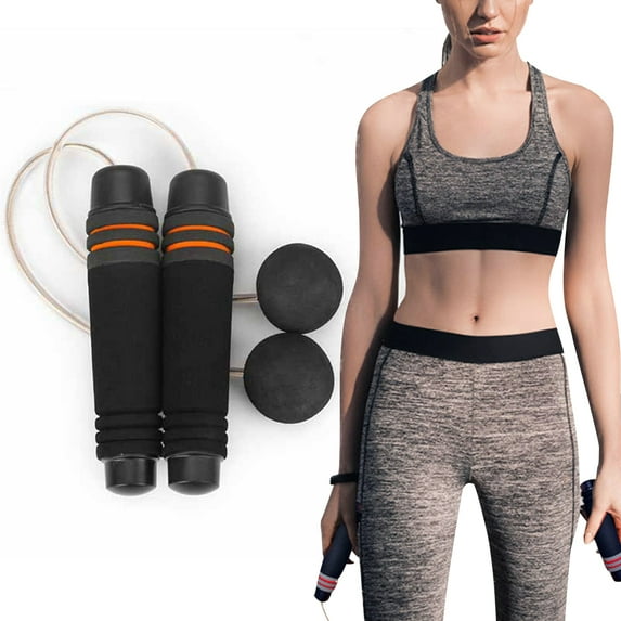 Cheers.US Counter Jump Rope Wireless Speed Skipping Adjustable Ropeless Cordless Weighted Skipping Jump Rope Fitness Training Tool