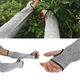 thumbnail image 1 of Cheers.US Cut Resistant Sleeves Proof Gloves Cut Resistant Knit Sleeves 1 set Anti-cut arm cover for Kitchen Butcher Outdoor Work Protective Hands, 1 of 7