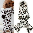 thumbnail image 1 of Cheers.US Cute Dog Jumpsuit Pet Pajamas Warm Fleece Leopard Heart Puppy Cat Jacket Clothes, 1 of 3