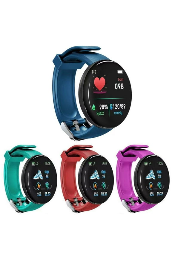 D18S Smart Watch 1.3 inches Sport Bracelet Fitness Tracker for Outdoor Fitness Tracker with Heart Rate Monitor