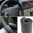 thumbnail image 1 of Cheers.US DIY Faux Leather Car Auto Steering Wheel Cover Protector with Needle Thread Kit,Soft, Clean, Pore Exquisite and Comfortable Handle, 1 of 1