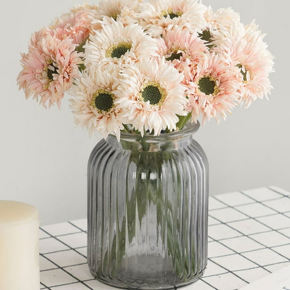 Cheers US Dahlia Artificial Flowers Boho Flowers Bouquet Fake Dahlias Silk Flowers Arrangements DIY Bridal Bouquet Faux Flowers Stem