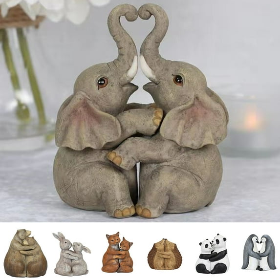 Cheers US Decorative Darlings 4.92” Romantic Elephant Resin Figurine & Knick-Knack