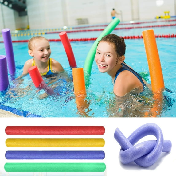 Cheers.US Deluxe Floating Pool Noodles Foam Tube Super Thick Noodles for Floating in The Swimming Pool Outdoor Summer Swimming Stick Color Stick Buoyancy Bar Solid Foam Rod EPE Pearl Cotton Stick