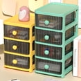 thumbnail image 1 of Cheers US Desk Organizer，Stackable Desk Drawers Desktop Organization Drawers Set Tabletop Cosmetic Storage Organization, 1 of 7