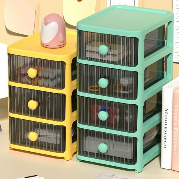 Cheers US Desk Organizer，Stackable Desk Drawers Desktop Organization Drawers Set Tabletop Cosmetic Storage Organization