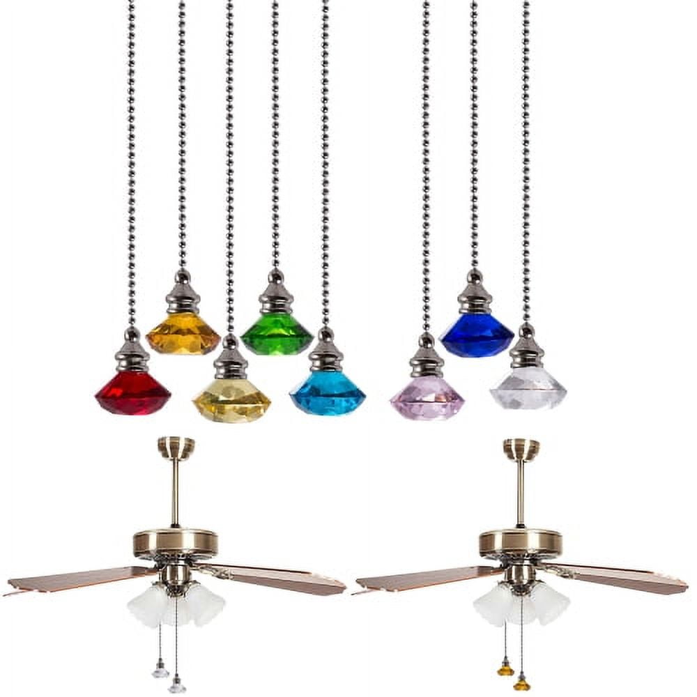 Cheers.US Diamond Fan Pull Chains 20 Inch Ceiling Fan Chain Extender