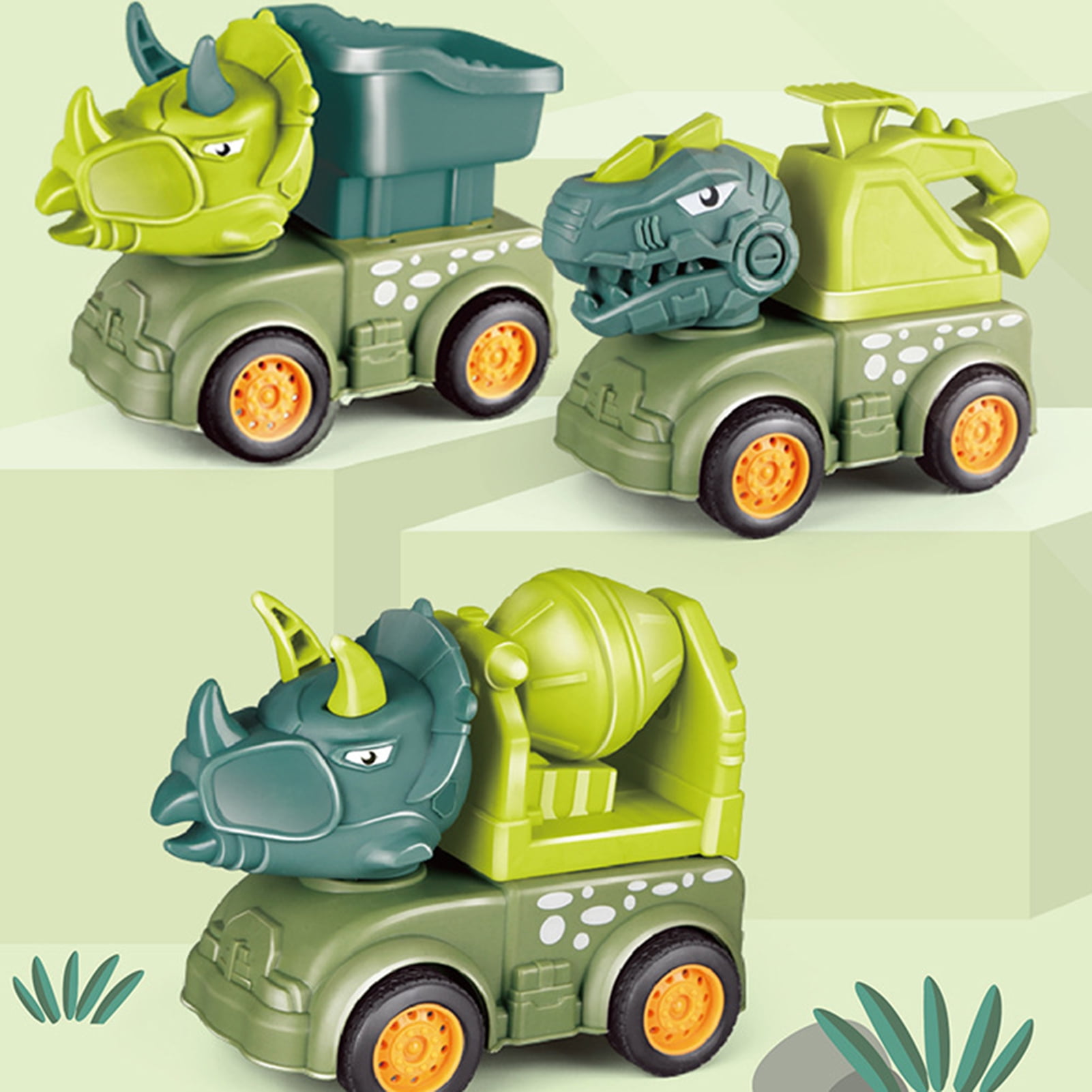 Cheers US Dinosaur Toys for Kids 35 Pull Back Cars Monster Trucks