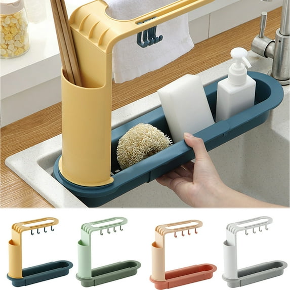 Cheers.US Dish Drying Rack Plastic Over Sink Kitchen Supplies Storage Shelf Countertop Space Saver Display Stand Tableware Drainer Organizer Utensils Holder