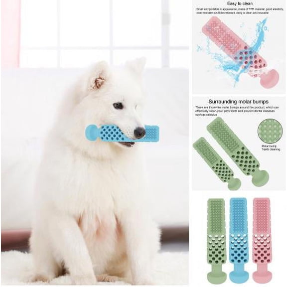 Cheers.US Dog Chew Toy Bite Resistant Toothpaste Shape Teeth Cleaning Toy Cat Bite Toy Pet Molar Stick,Teeth Care Suitable for Cats and Dogs,Train Biting Ability