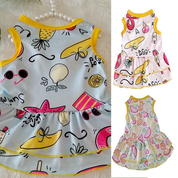 Cheers.US Dog Dress Spring and summer pet skirt dog skirt cat skirt kitten skirt pet clothes