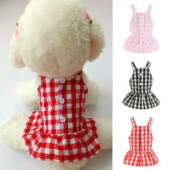 Cheers.US Dog Dresses Pet Princess Dress Dog Vest Skirt Cute Puppy Dresses Pets Costume Clothing for Pet Cat Dog