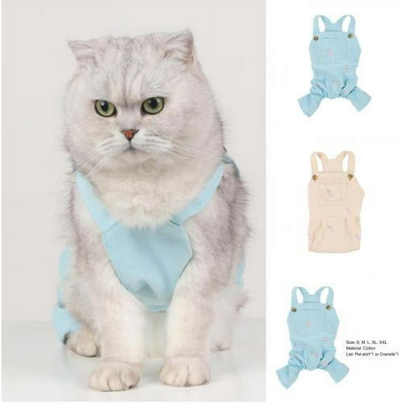 Cheers.US Dog Overalls Cute Pattern Fashion Outfit Spring Summer Pet Thickening Overalls Puppy Costume Suitable for Small Dogs, Such As Chihuahua, Poodle, Pomeranian