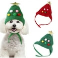thumbnail image 1 of Cheers.US Dog and Cat Santa Hat Elastic Rope All-matched Warm Dogs Knitted Pet Christmas Hat Pet Supplies, 1 of 8