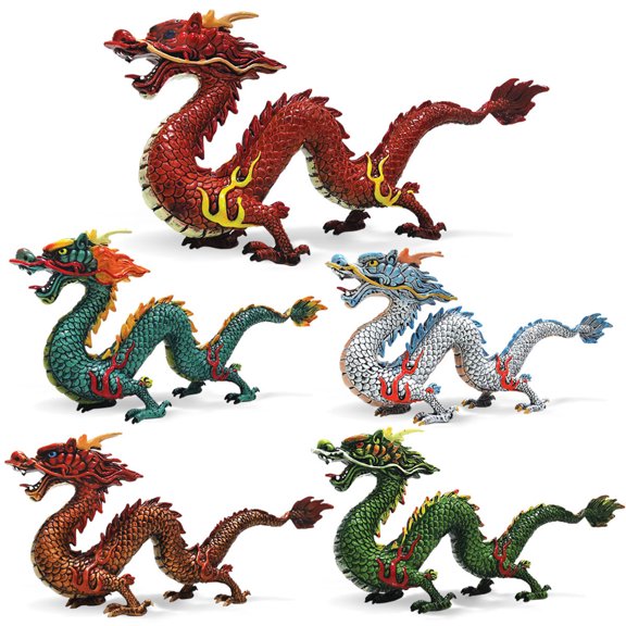 Cheers.US Dragon Model Fine Workmanship Ornament Trendy Chinese Feng Shui Dragon Statue for Home Decor With the Adoption of Collectible and Designed by Fine Workmanship