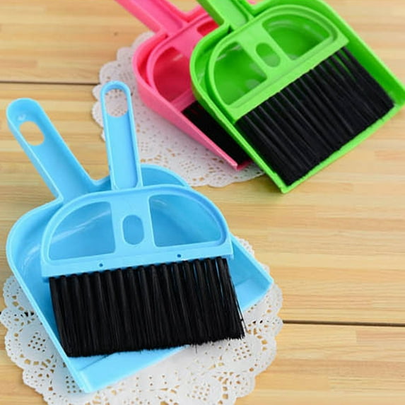 Cheers US Dustpan and Brush Set,Mini dust Pans with Brush,Dust Pan and Brush Set for Table, Desk, Countertop, Key Board, Cat, Dog and Other Pets