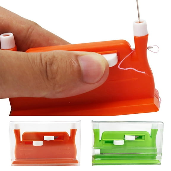 Cheers.US Effective Automatic Needle Threader, Dual-use Plastic Needle Threader Easy Needle Threader Tool Sewing Accessories